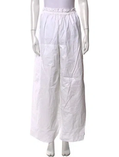 Pre-owned Remain Birger Christensen Wide Leg Pants In White