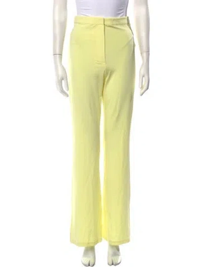 Pre-owned Remain Birger Christensen Wide Leg Pants In Yellow