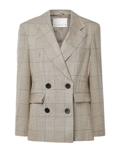Remain Birger Christensen Woman Blazer Beige Size 6 Polyester, Viscose, Elastane