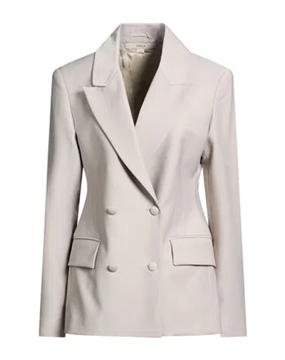 Remain Birger Christensen Woman Blazer Light Grey Size 10 Polyester, Wool, Elastane In Gray
