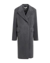 Remain Birger Christensen Woman Coat Grey Size 6 Wool, Polyamide