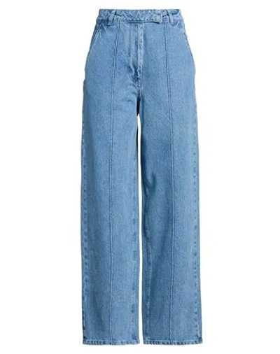 Remain Birger Christensen Woman Jeans Blue Size 10 Cotton, Recycled Cotton