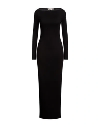 Remain Birger Christensen Woman Maxi Dress Black Size 6 Viscose, Polyester, Elastane