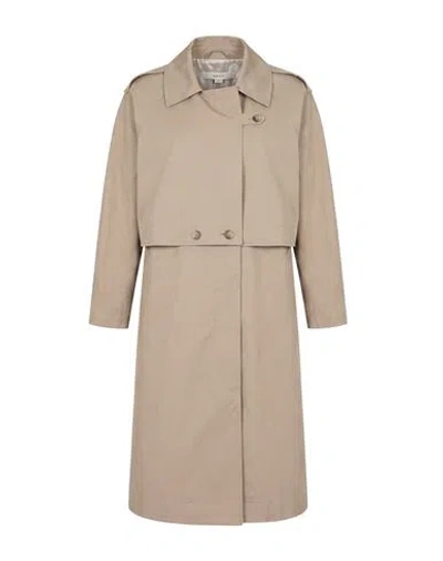 Remain Birger Christensen Woman Overcoat & Trench Coat Beige Size 6 Cotton