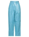 Remain Birger Christensen Woman Pants Azure Size 8 Sheepskin In Blue