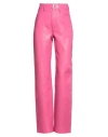 Remain Birger Christensen Woman Pants Fuchsia Size 6 Sheepskin In Pink