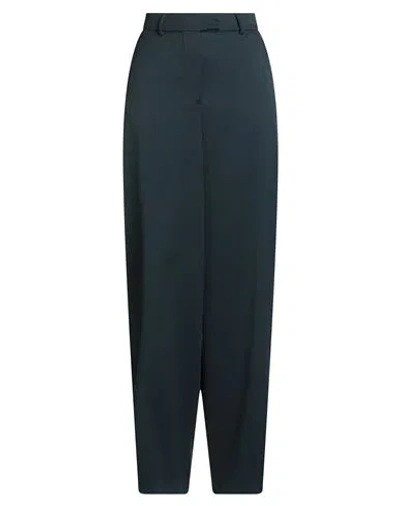 Remain Birger Christensen Woman Pants Navy Size 6 Recycled Polyester, Viscose, Polyester, Elastane In Blue