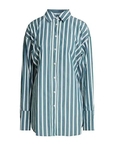 Remain Birger Christensen Woman Shirt Emerald Green Size 8 Cotton