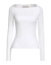 Remain Birger Christensen Woman T-shirt White Size 10 Recycled Polyester, Elastane