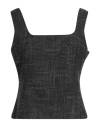 Remain Birger Christensen Gray Suiting Top In Black