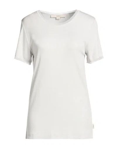 Remain Birger Christensen Woman T-shirt Light Grey Size 10 Viscose, Elastane In Multi