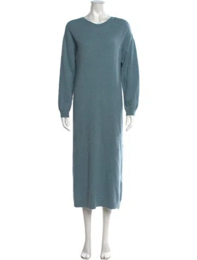Pre-owned Remain Birger Christensen Wool Long Dress In Blue