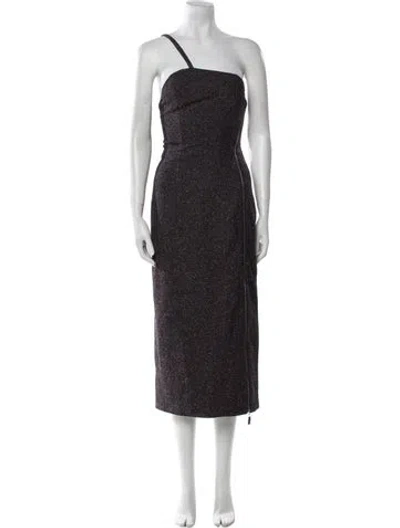 Pre-owned Remain Birger Christensen Wool Long Dress In Brown