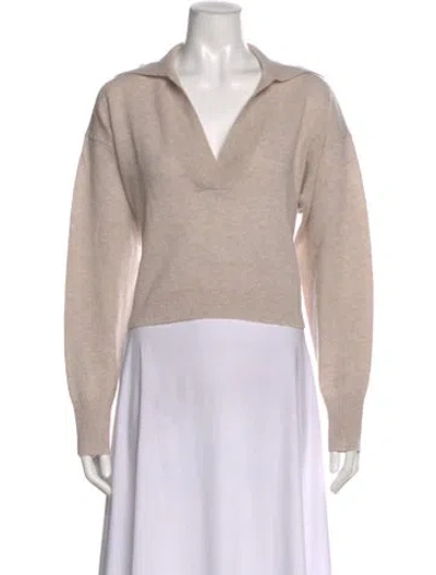 Pre-owned Remain Birger Christensen Wool V-neck Sweater In Neutral