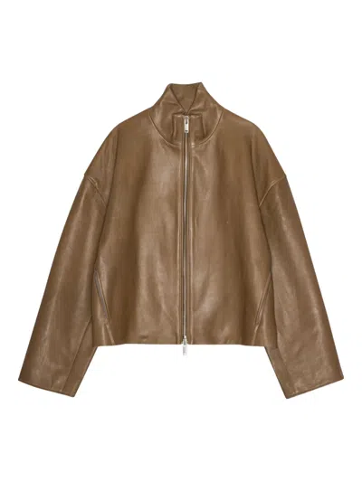 Remain Birger Christensen Zip-front Leather Jacket