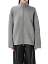 Remain Birger Christensen Zipped Fleece Jacket In Grey