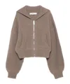 Remain Birger Christensen Cropped Cardigan In Gray