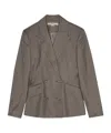 Remain Birger Christensen Double-breasted Blazer In Green