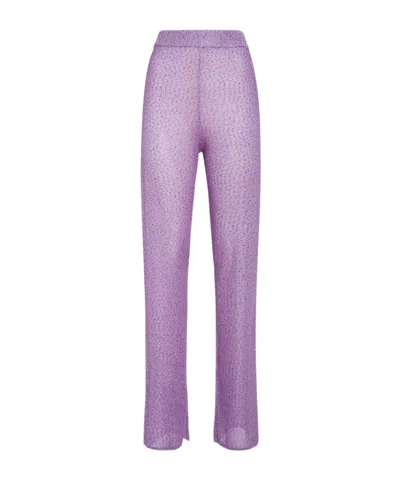 Remain Birger Christensen Elastic Waist Casual Pants In Purple