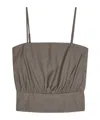 Remain Birger Christensen Gathered Top In Gray