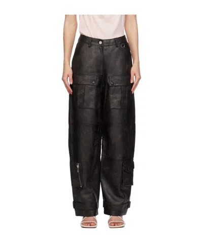 Remain Birger Christensen Grain Work Casual Pants In Black