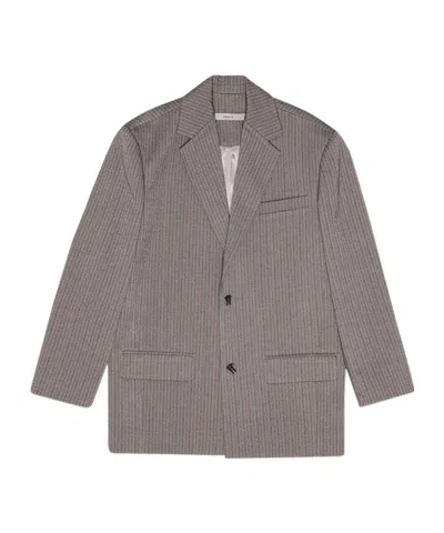 Remain Birger Christensen Herringbone Blazer In Gray