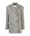 Remain Birger Christensen Herringbone Blended Short Coat In Gray