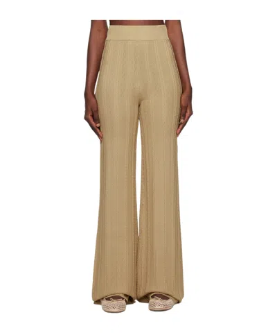 Remain Birger Christensen High-waist Elastic Casual Pants In Nude
