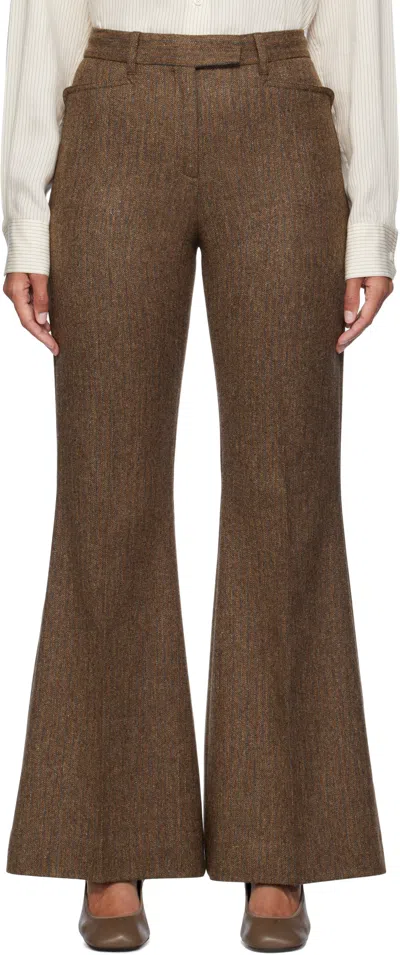 Remain Birger Christensen Horn Casual Pants In Green