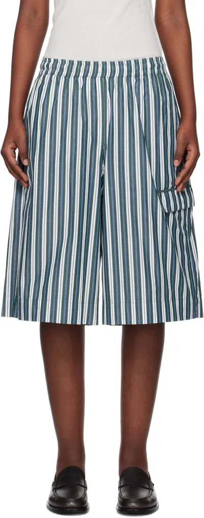 Remain Birger Christensen Poplin Basketball Shorts In Multicolor