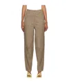 Remain Birger Christensen Stitched Waist Loop Casual Pants In Brown