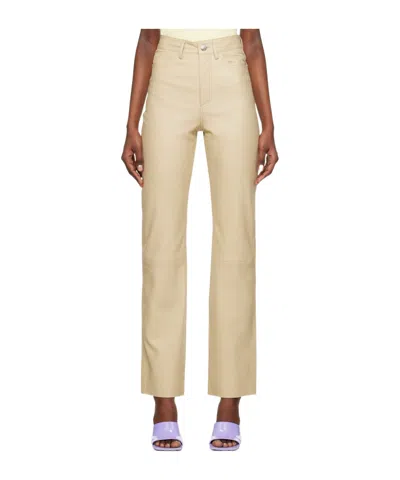 Remain Birger Christensen Straight-leg Belt-loop Casual Pants In Nude