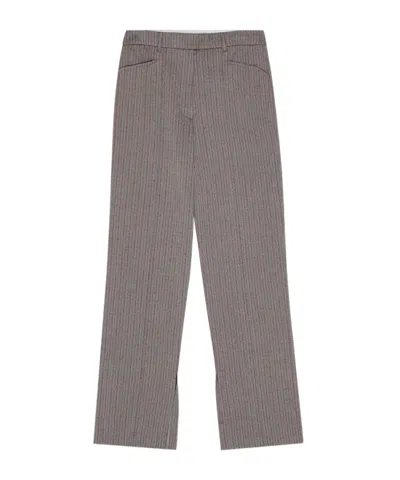 Remain Birger Christensen Striped Casual Pants In Gray
