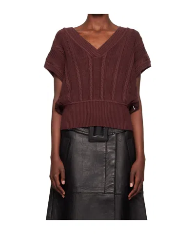 Remain Birger Christensen V-neck Knitted Vest In Black