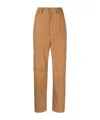 Remain Birger Christensen Waistband Loop Casual Pants In Brown