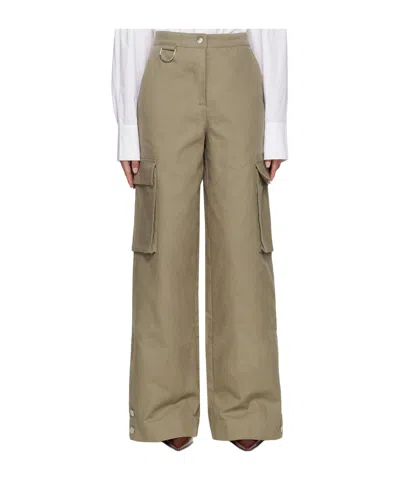 Remain Birger Christensen Wide-leg Cargo Trousers In Brown