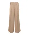Remain Birger Christensen Wide-leg Textured Trousers In Nude