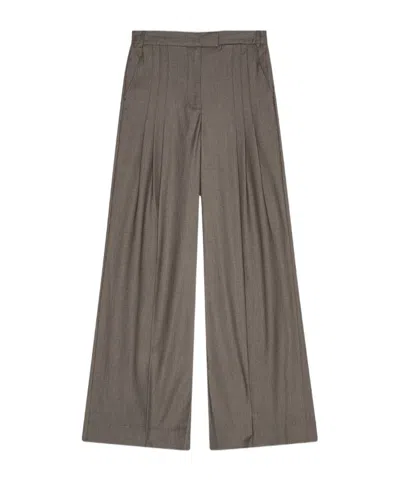 Remain Birger Christensen Wide Suiting Trousers In Gray