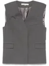 Remain Birger Christensen Boxy Waistcoat In Grey