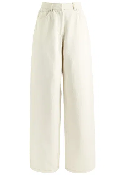 Remain Birger Christensen Remain By Birger Christensen Cocoon Wide-leg Jeans In Ecru