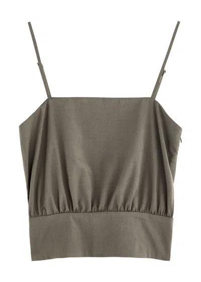 Remain Birger Christensen Remain By Birger Christensen Twill Top In Grey