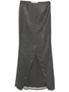 Remain Birger Christensen Checked Maxi Skirt In 灰色