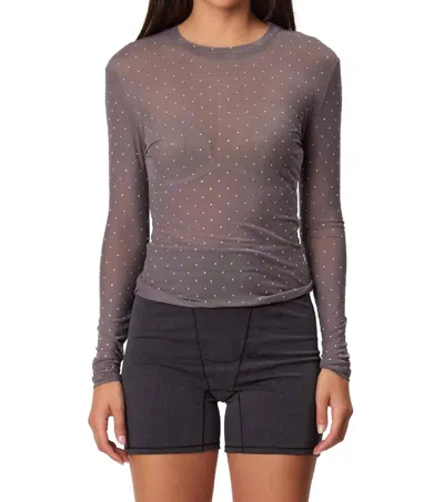 Remain Birger Christensen Cleo Top In Smoke In Grey