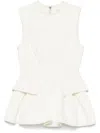 Remain Birger Christensen Peplum Denim Top In White