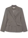 Remain Birger Christensen Double-breasted Blazer In Grey