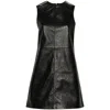 Remain Birger Christensen Leather Mini Dress In Black