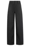 Remain Birger Christensen Remain Espresso Cocoon Denim Pants With Hidden Closure In Black