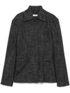 Remain Birger Christensen Fitted Waist Single-breasted Blazer In Gray