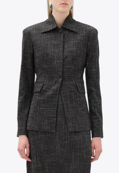 REMAIN BIRGER CHRISTENSEN FITTED WAIST SINGLE-BREASTED BLAZER