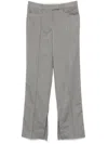 Remain Birger Christensen Herringbone-pattern Striped Trousers In Grey